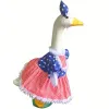 2026 New Cross-border Independence Day Porch Goose Dress Set 23-inch Large White Goose Festival Decoration 75g Application Scenario